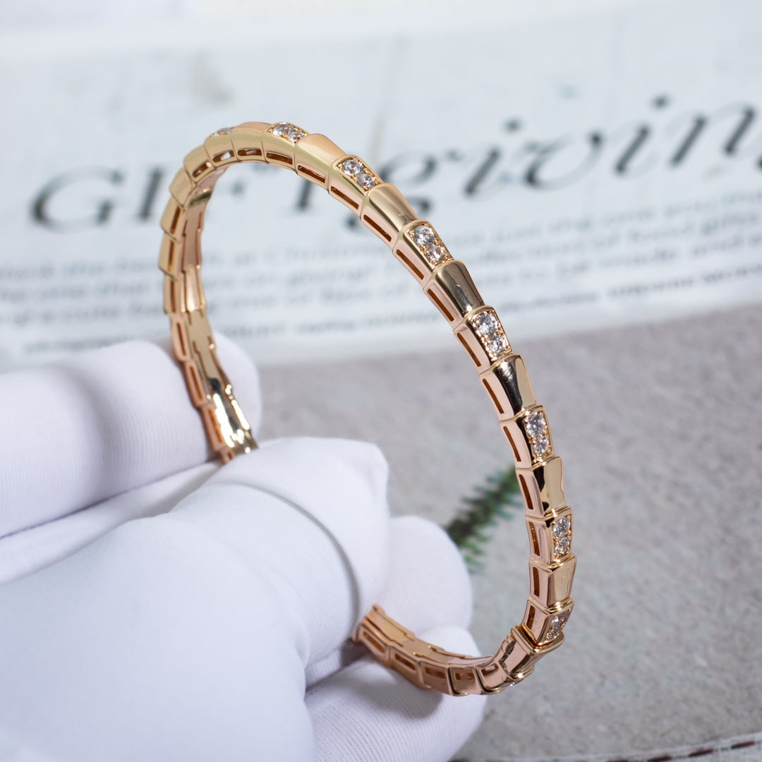 [Auream]SERPENTI SMALL BRACELET PINK GOLD DIAMOND