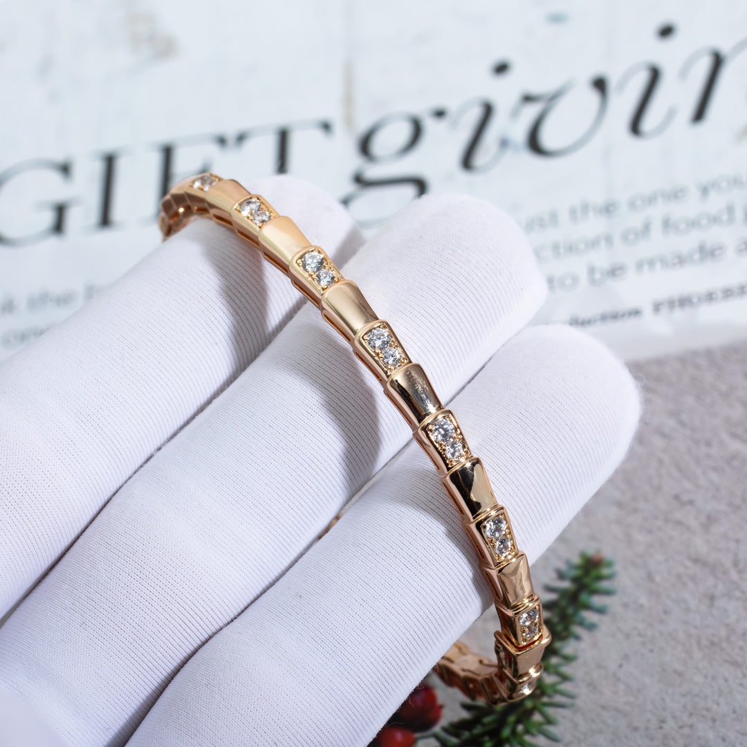 [Auream]SERPENTI BRACELET PINK GOLD DIAMOND