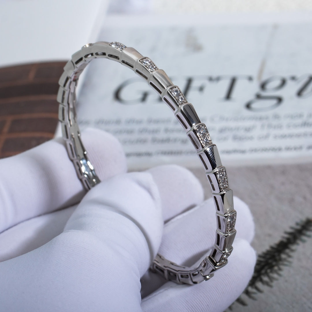 [Auream]SERPENTI BRACELET SILVER DIAMOND