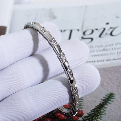 [Auream]SERPENTI BRACELET SILVER DIAMOND