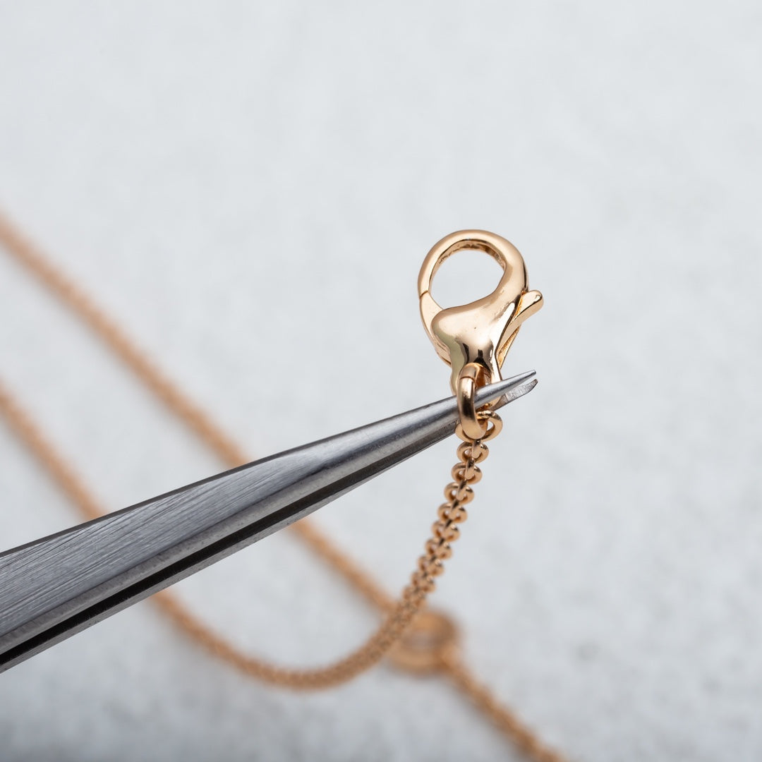 [Auream]PARENTESI NECKLACE PINK GOLD