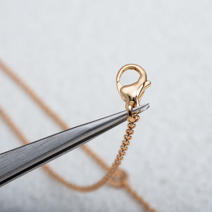 [Auream]PARENTESI NECKLACE PINK GOLD