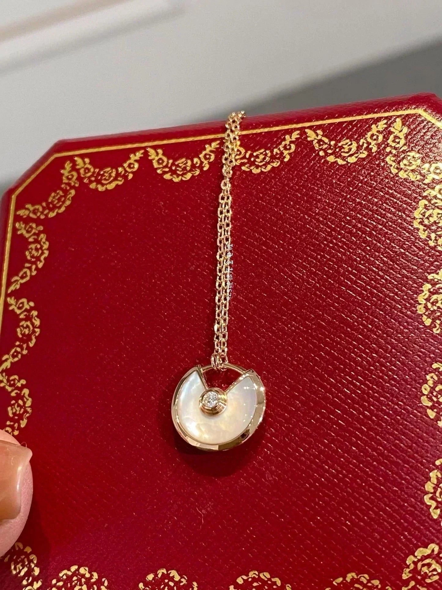 [Auream]AMULETTE ROSE GOLD MOP NECKLACE
