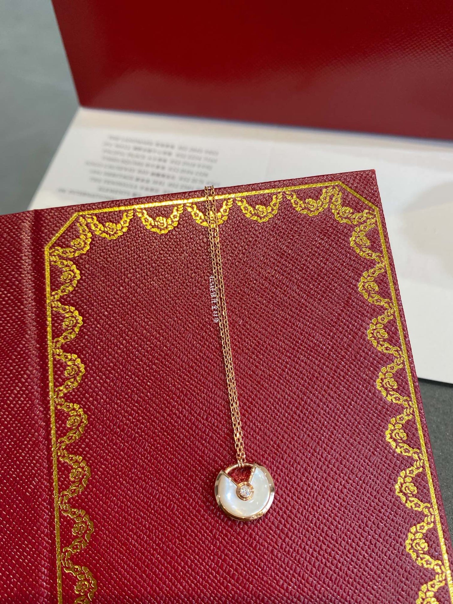 [Auream]AMULETTE ROSE GOLD MOP NECKLACE