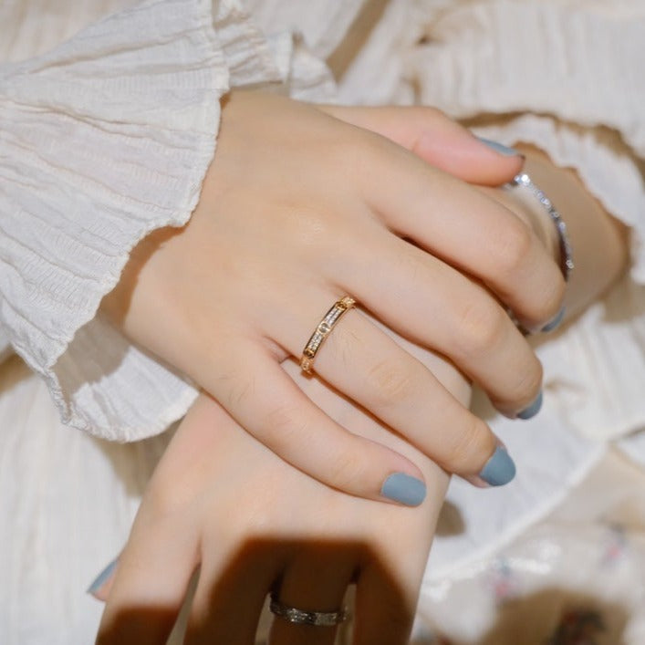 [Auream]LOVE RING 2.65MM DIAMOND