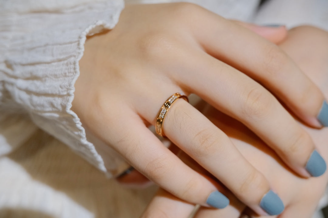 [Auream]LOVE RING 2.65MM DIAMOND