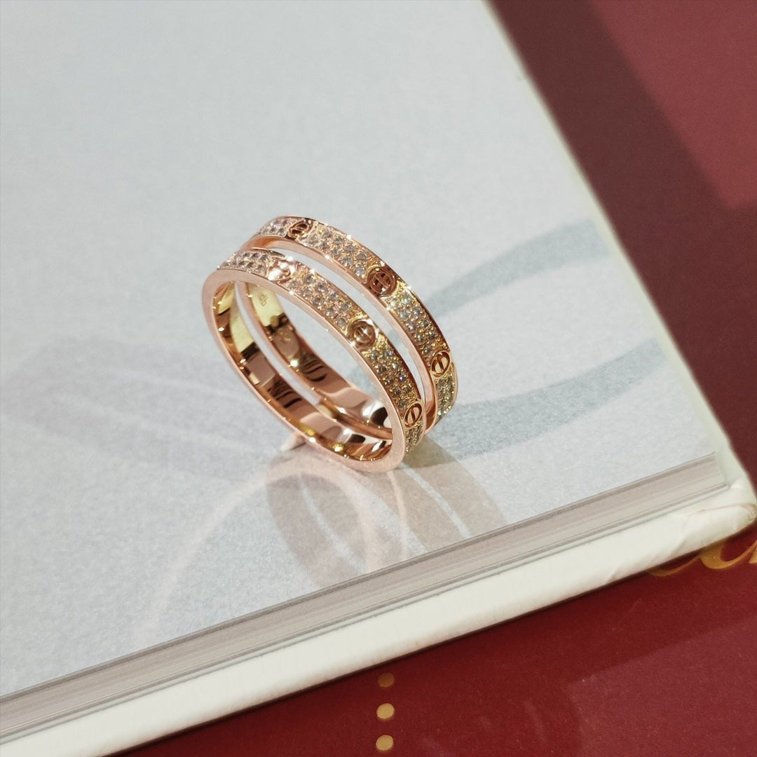 [Auream]LOVE RING 2.65MM DIAMOND
