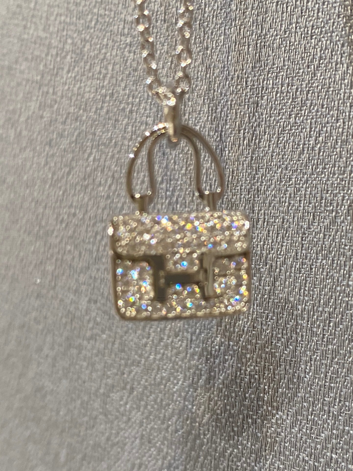 [Auream]CONSTANCE PEDANT DIAMOND NECKLACE