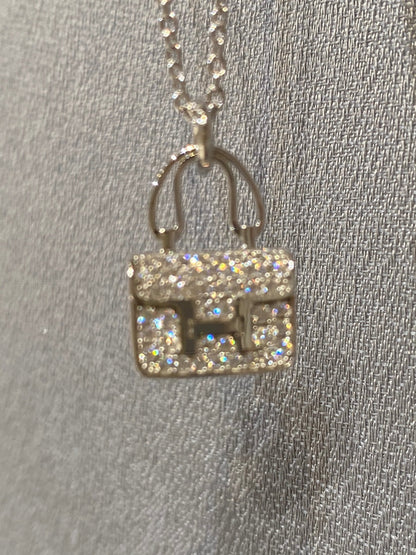 [Auream]CONSTANCE PEDANT DIAMOND NECKLACE
