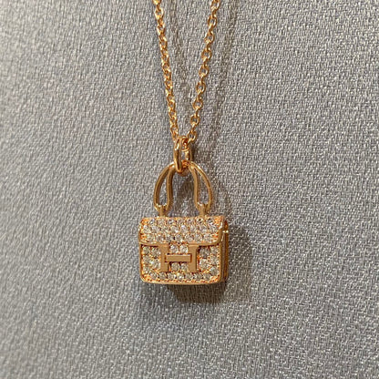 [Auream]CONSTANCE PEDANT DIAMOND NECKLACE