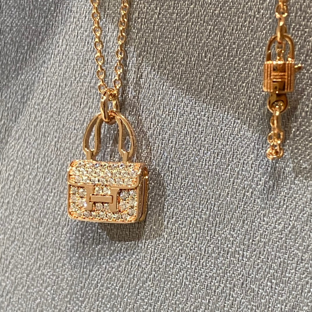 [Auream]CONSTANCE PEDANT DIAMOND NECKLACE