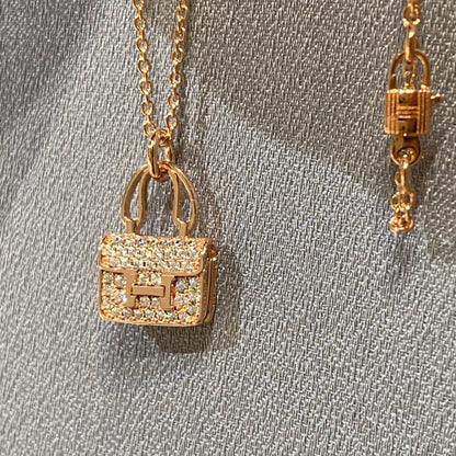 [Auream]CONSTANCE PEDANT DIAMOND NECKLACE