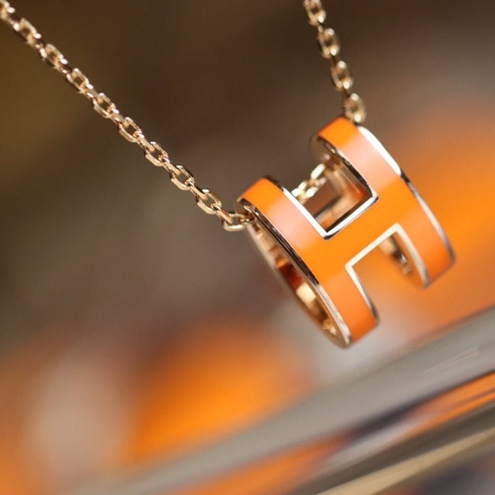 [Auream]POP H PEDANT PINK GOLD