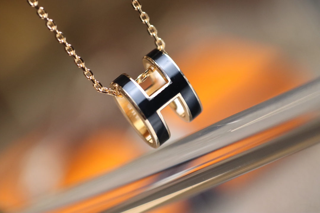 [Auream]POP H PEDANT PINK GOLD