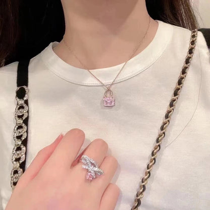 [Auream]CONSTANCE PEDANT PURPLE DIAMOND NECKLACE