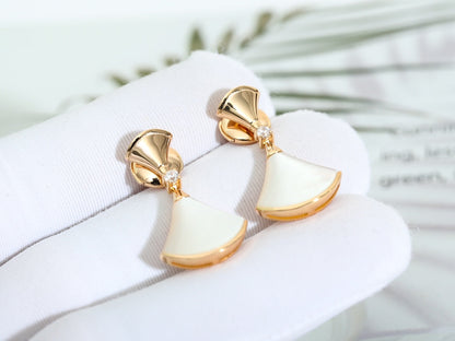 [Auream]DREAM MOP PINK GOLD EARRINGS