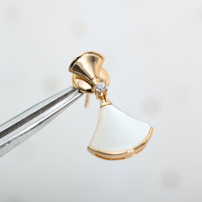 [Auream]DREAM MOP PINK GOLD EARRINGS