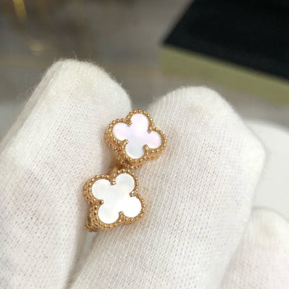 [Auream]CLOVER MINI GOLD EARRINGS