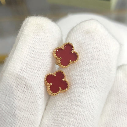 [Auream]CLOVER MINI GOLD EARRINGS