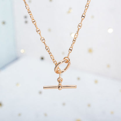 [Auream]ECHAPPEE NECKLACE PINK GOLD