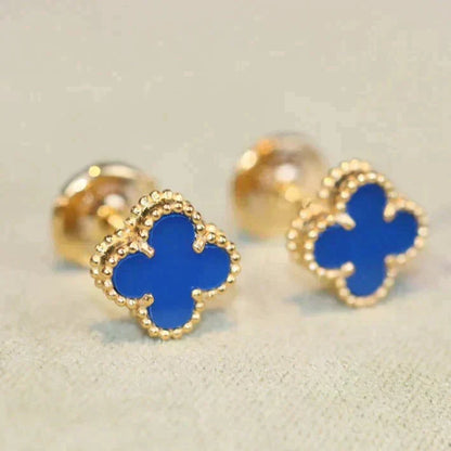 [Auream]CLOVER MINI 9.5MM TURQUOISE EARRINGS