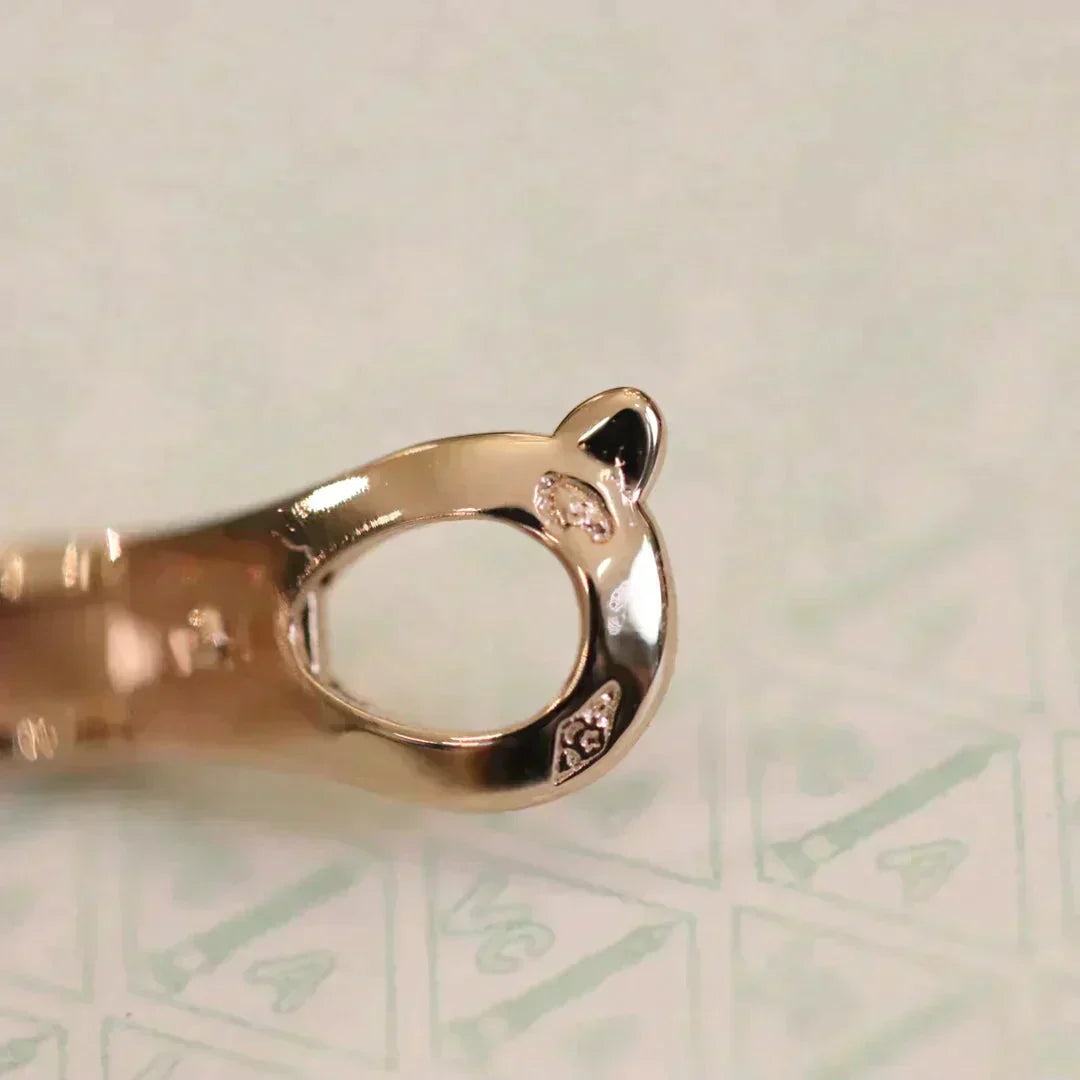 [Auream]CLOVER MEDIUM 1 MOTIFS FUll DIAMOND EARRINGS