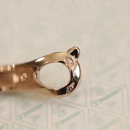[Auream]CLOVER MEDIUM 1 MOTIFS FUll DIAMOND EARRINGS