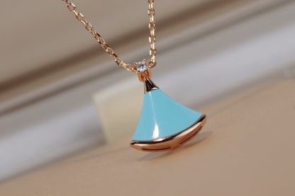 [Auream]DREAM NECKLACE TURQUOISE PINK GOLD