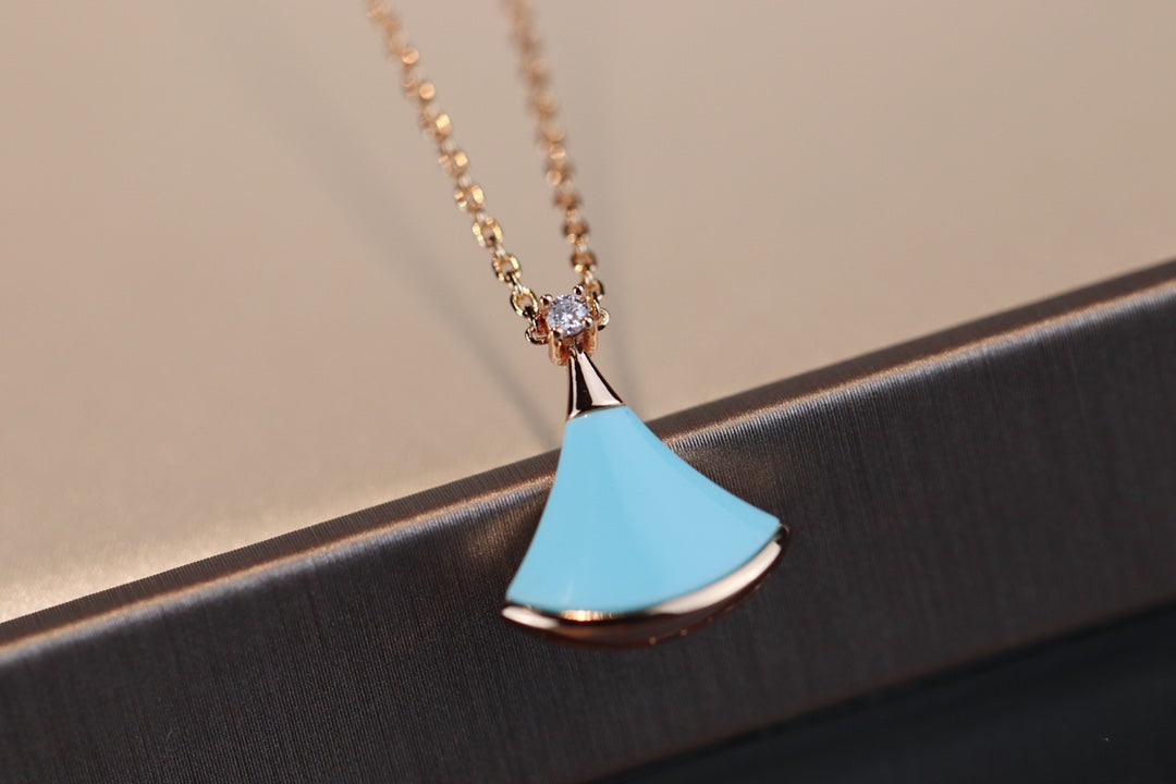 [Auream]DREAM NECKLACE TURQUOISE PINK GOLD