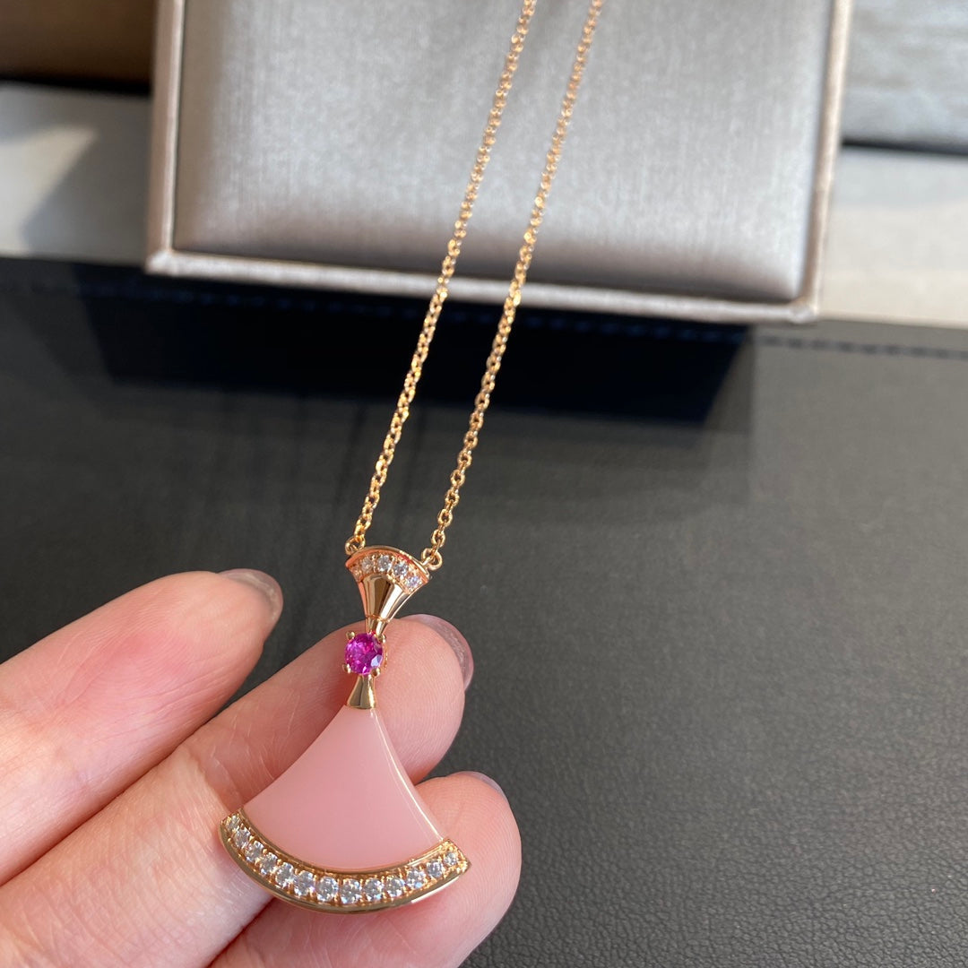 [Auream]DREAM NECKLACE PINK OPAL