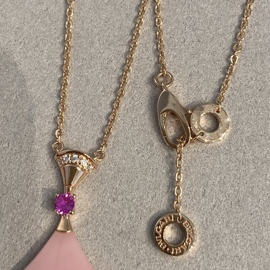 [Auream]DREAM NECKLACE PINK OPAL
