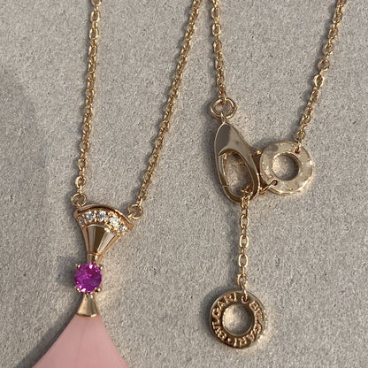 [Auream]DREAM NECKLACE PINK OPAL