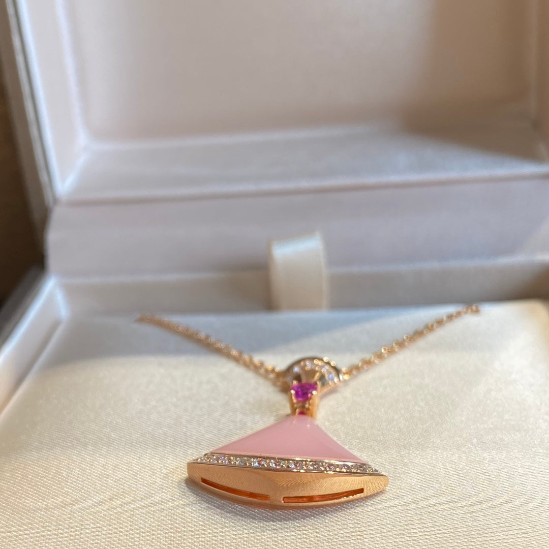 [Auream]DREAM NECKLACE PINK OPAL