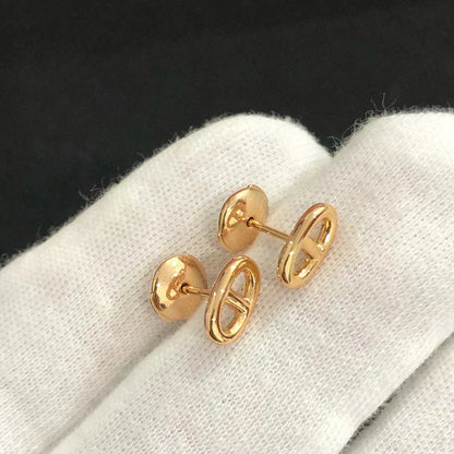[Auream]CHAINE SMALL EARRINGS GOLD AND SILVER