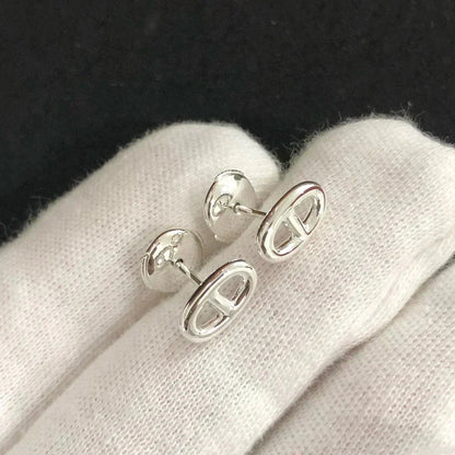 [Auream]CHAINE SMALL EARRINGS GOLD AND SILVER