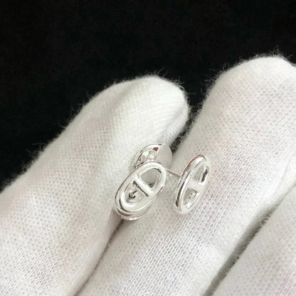 [Auream]CHAINE SMALL EARRINGS GOLD AND SILVER