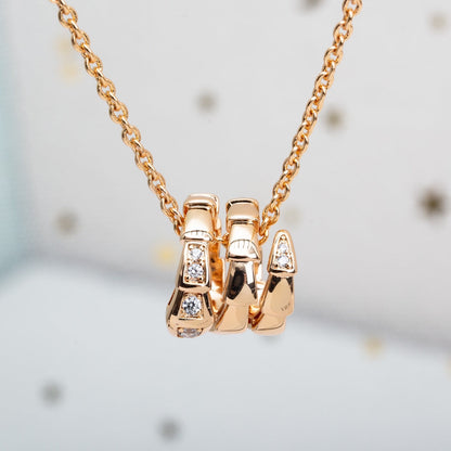 [Auream]SERPENTI PINK GOLD NECKLACE DIAMOND