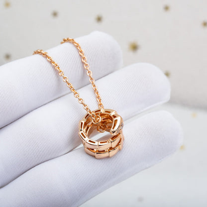 [Auream]SERPENTI PINK GOLD NECKLACE DIAMOND