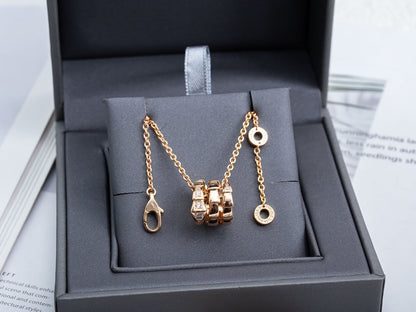 [Auream]SERPENTI PINK GOLD NECKLACE DIAMOND