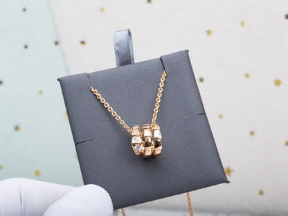 [Auream]SERPENTI PINK GOLD NECKLACE DIAMOND