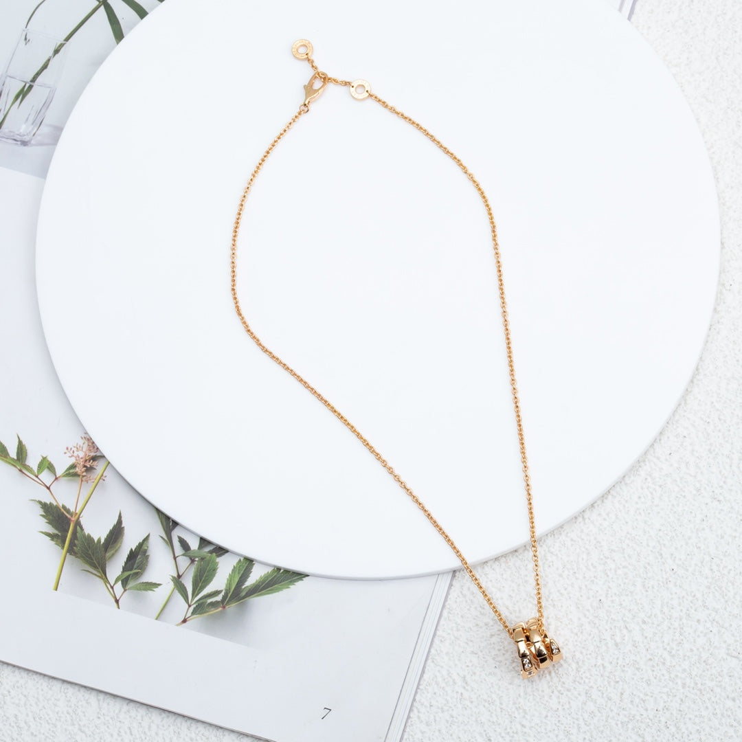 [Auream]SERPENTI PINK GOLD NECKLACE DIAMOND