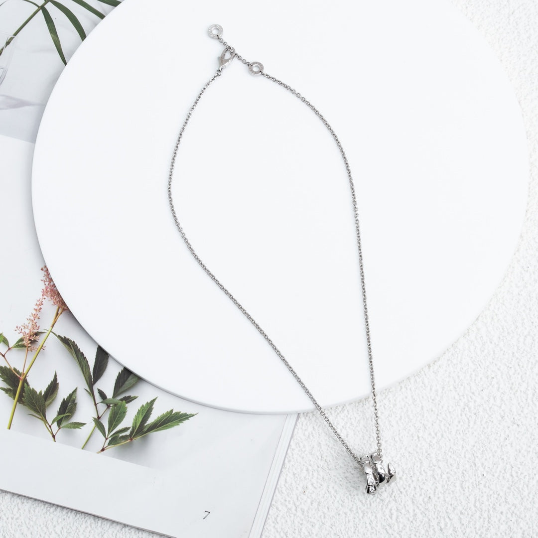 [Auream]SERPENTI SILVER NECKLACE DIAMOND