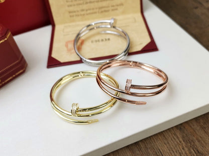 [Auream]JUSTE BRACELET 3.5MM DOUBLE ROW DIAMOND