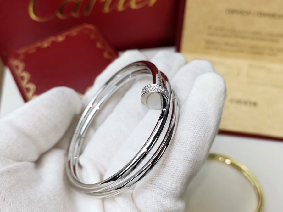 [Auream]JUSTE BRACELET 3.5MM DOUBLE ROW DIAMOND