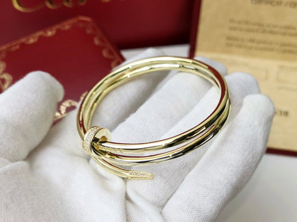 [Auream]JUSTE BRACELET 3.5MM DOUBLE ROW DIAMOND
