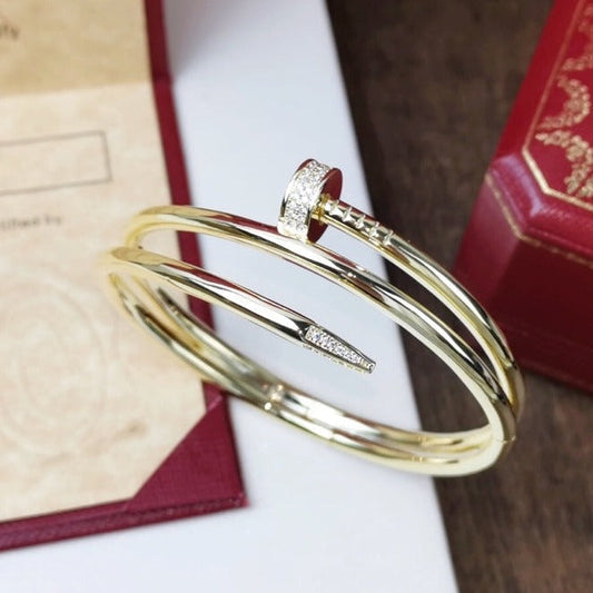 [Auream]JUSTE BRACELET 3.5MM DOUBLE ROW DIAMOND
