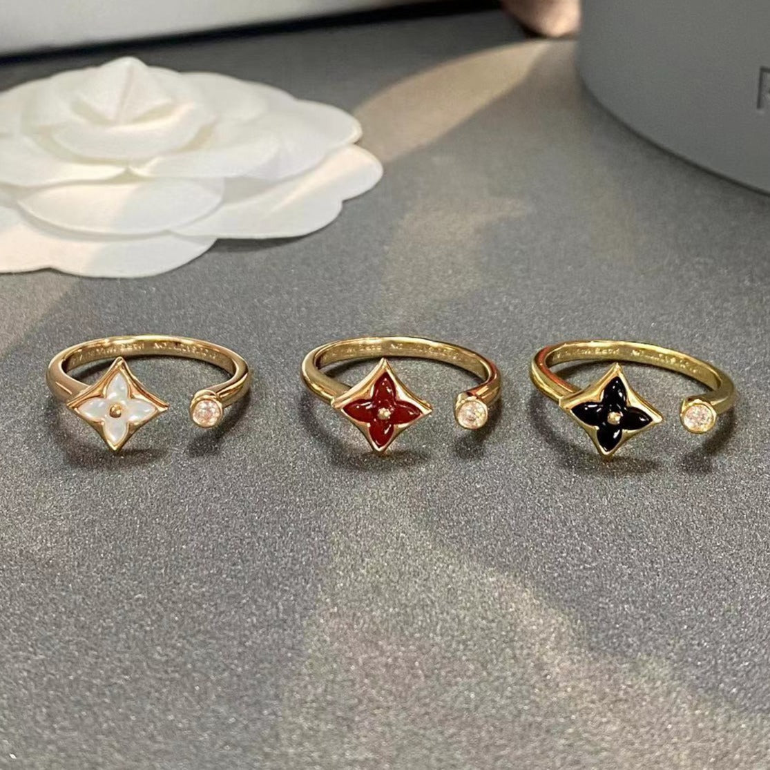 [Auream]STAR 1 DIAMOND OPEN RING