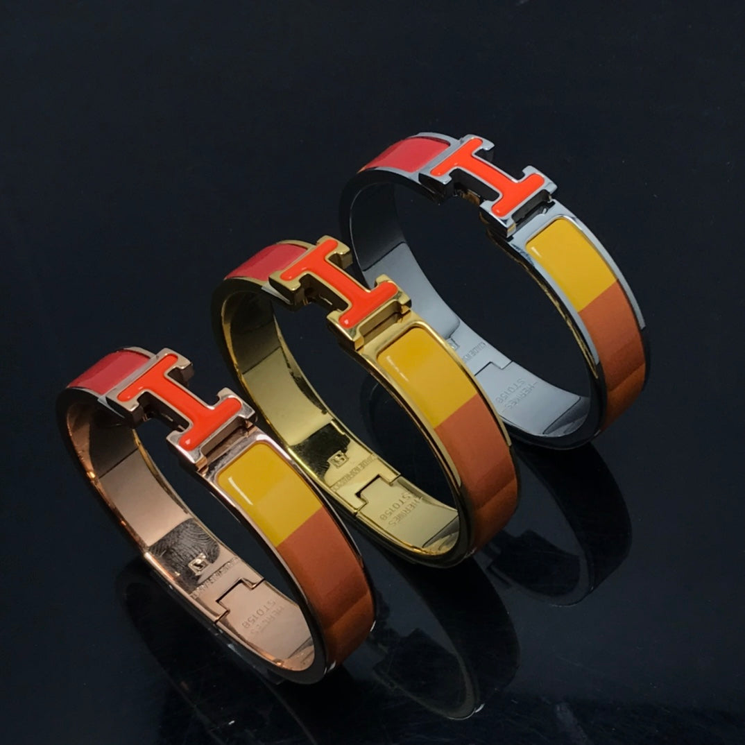 [Auream]H BRACELET ORANGE RAINBOW CERAMIC