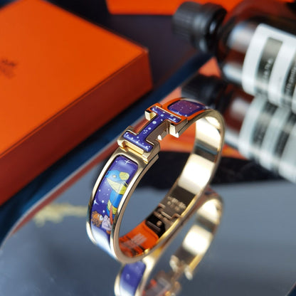 [Auream]H STAR AND MOON BRACELET 12MM