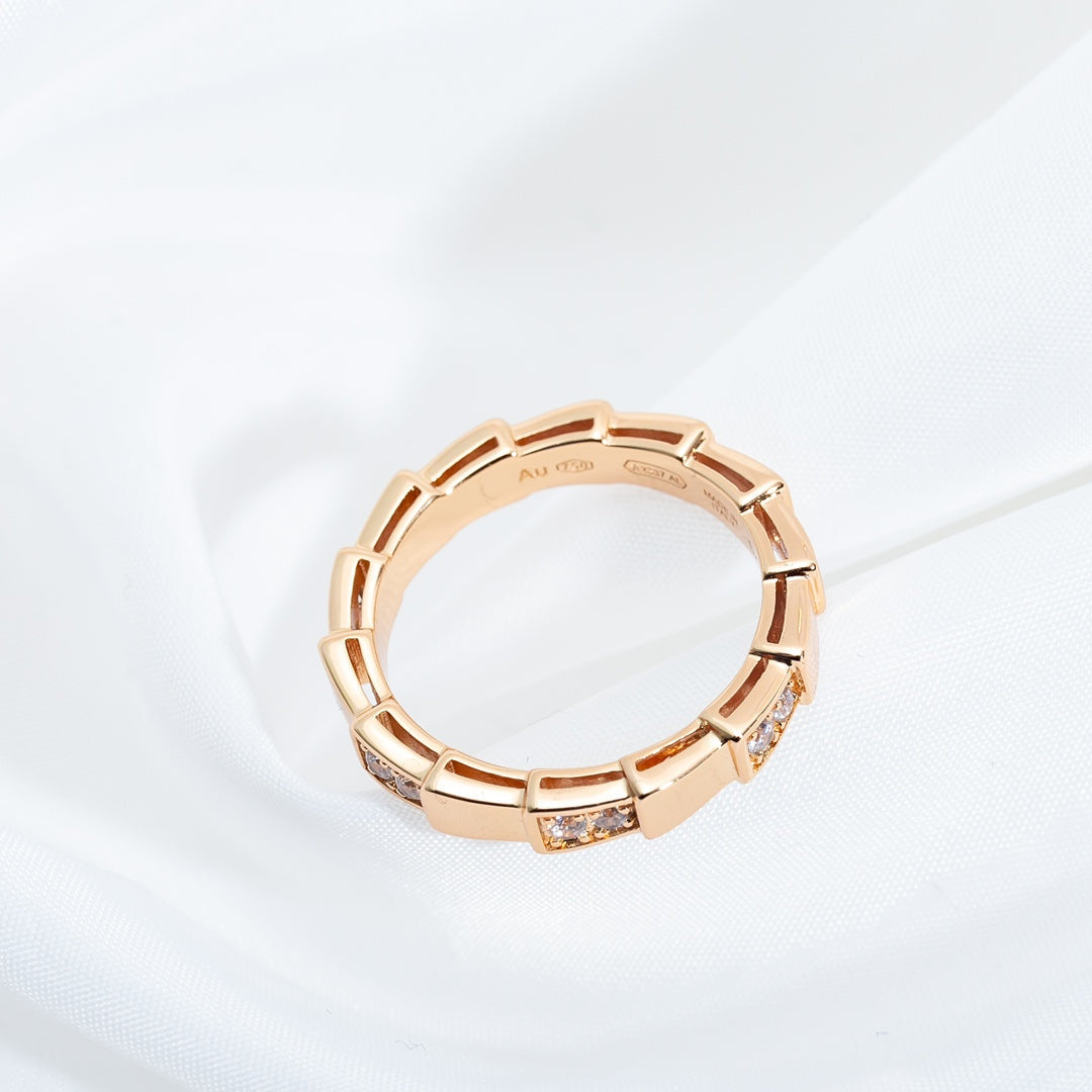 [Auream]SERPENTI RING PINK GOLD  3MM